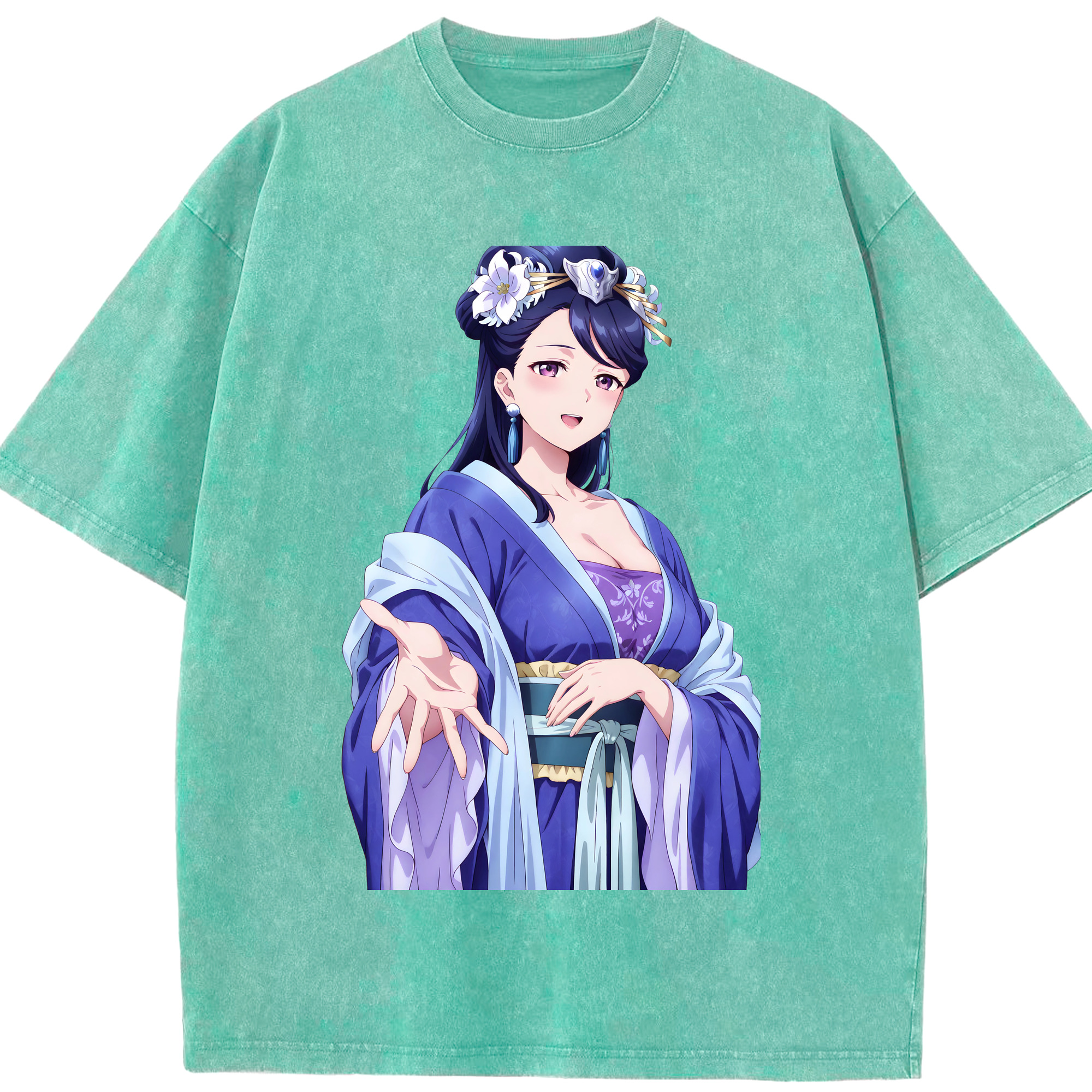 （画像用） 薬屋のひとりごと The Apothecary Diaries 綿100% ヴィンテージ風 半袖Tシャツ（フロントプリント）
